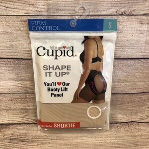 NIP Black Cupid Shape it up Waistline Shortie Shapewear Size Small